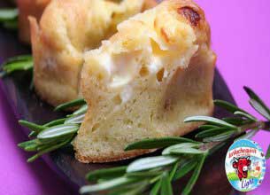 Mini cakes  aux olives et a La vache qui rit Light